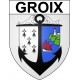 Groix 56 ville Stickers blason autocollant adhésif