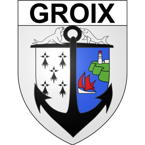 Groix Sticker wappen, gelsenkirchen, augsburg, klebender aufkleber