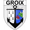 Groix Sticker wappen, gelsenkirchen, augsburg, klebender aufkleber