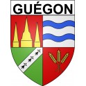 Pegatinas escudo de armas de Guégon adhesivo de la etiqueta engomada