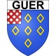 Guer Sticker wappen, gelsenkirchen, augsburg, klebender aufkleber