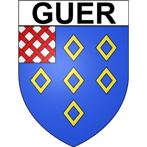 Pegatinas escudo de armas de Guer adhesivo de la etiqueta engomada