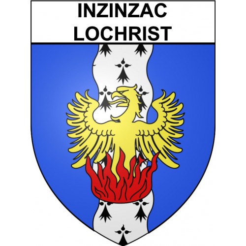 Stickers coat of arms Inzinzac-Lochrist adhesive sticker
