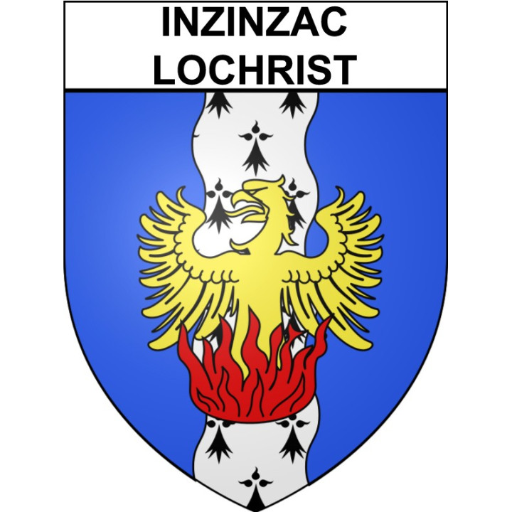 Inzinzac-Lochrist Sticker wappen, gelsenkirchen, augsburg, klebender aufkleber