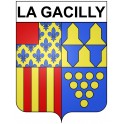 Pegatinas escudo de armas de La Gacilly adhesivo de la etiqueta engomada