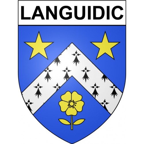 Languidic 56 ville Stickers blason autocollant adhésif