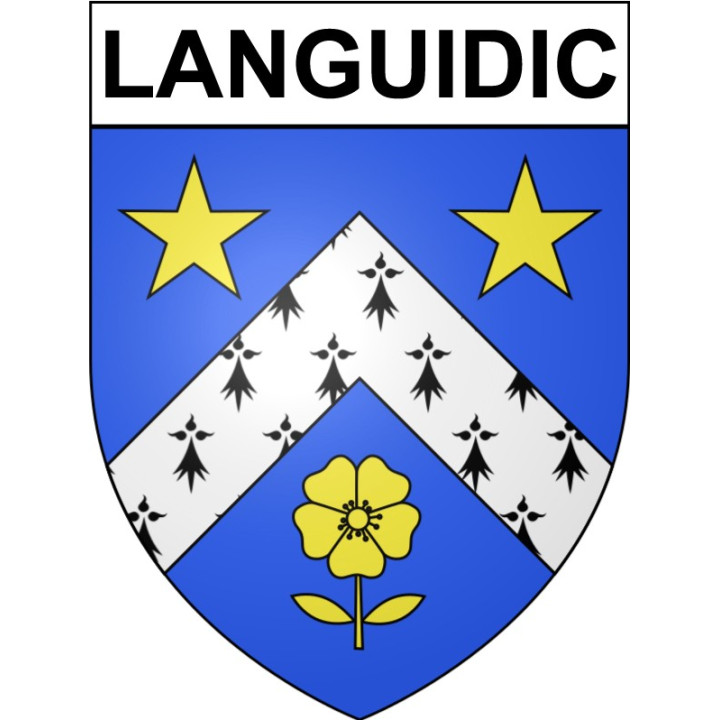 Languidic 56 ville Stickers blason autocollant adhésif