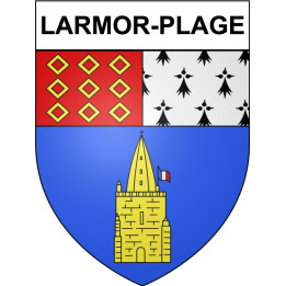 Stickers coat of arms Larmor-Plage adhesive sticker