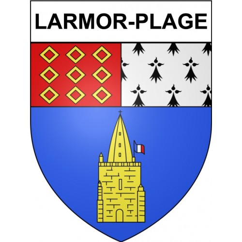 Larmor-Plage 56 ville Stickers blason autocollant adhésif