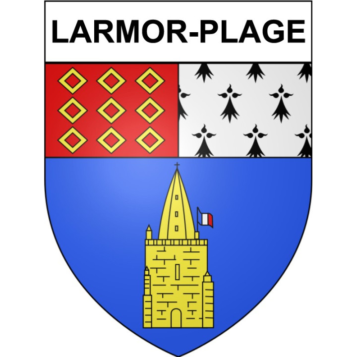 Larmor-Plage 56 ville Stickers blason autocollant adhésif