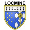 Locminé Sticker wappen, gelsenkirchen, augsburg, klebender aufkleber