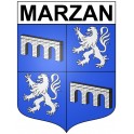 Marzan 56 ville Stickers blason autocollant adhésif