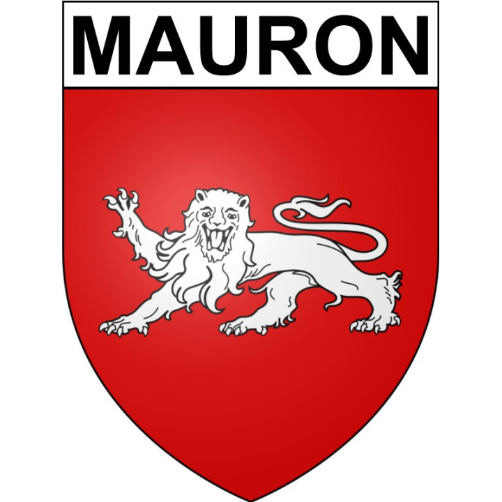 Pegatinas escudo de armas de Mauron adhesivo de la etiqueta engomada