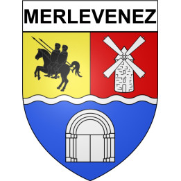 Stickers coat of arms Merlevenez adhesive sticker