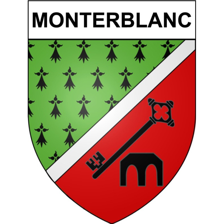 Pegatinas escudo de armas de Monterblanc adhesivo de la etiqueta engomada
