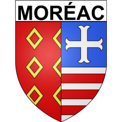 Stickers coat of arms Moréac adhesive sticker