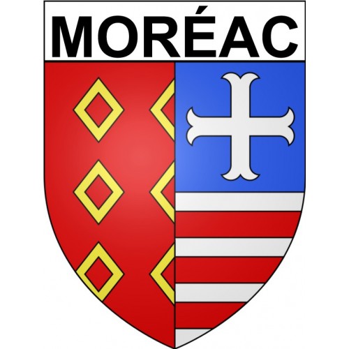 Moréac 56 ville Stickers blason autocollant adhésif