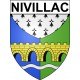 Nivillac Sticker wappen, gelsenkirchen, augsburg, klebender aufkleber