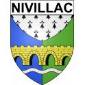 Pegatinas escudo de armas de Nivillac adhesivo de la etiqueta engomada