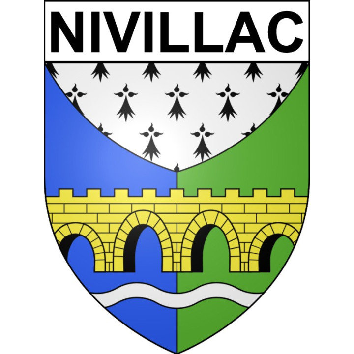 Nivillac Sticker wappen, gelsenkirchen, augsburg, klebender aufkleber