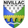Nivillac 56 ville Stickers blason autocollant adhésif
