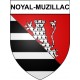 Pegatinas escudo de armas de Noyal-Muzillac adhesivo de la etiqueta engomada