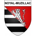 Pegatinas escudo de armas de Noyal-Muzillac adhesivo de la etiqueta engomada