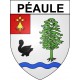 Pegatinas escudo de armas de Péaule adhesivo de la etiqueta engomada