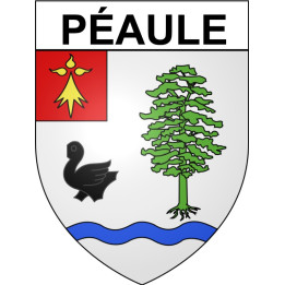 Péaule Sticker wappen, gelsenkirchen, augsburg, klebender aufkleber