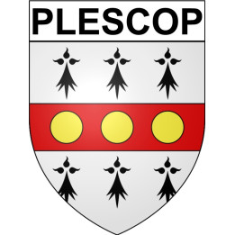 Plescop 56 ville Stickers blason autocollant adhésif