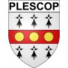 Adesivi stemma Plescop adesivo