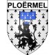 Pegatinas escudo de armas de Ploërmel adhesivo de la etiqueta engomada