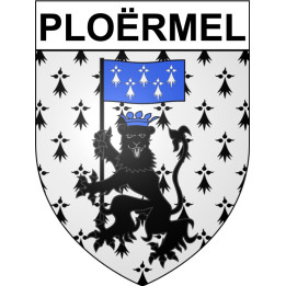 Ploërmel Sticker wappen, gelsenkirchen, augsburg, klebender aufkleber