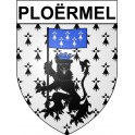 Pegatinas escudo de armas de Ploërmel adhesivo de la etiqueta engomada