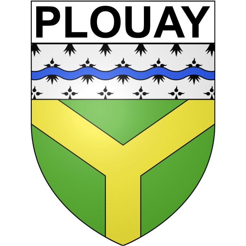 Stickers coat of arms Plouay adhesive sticker