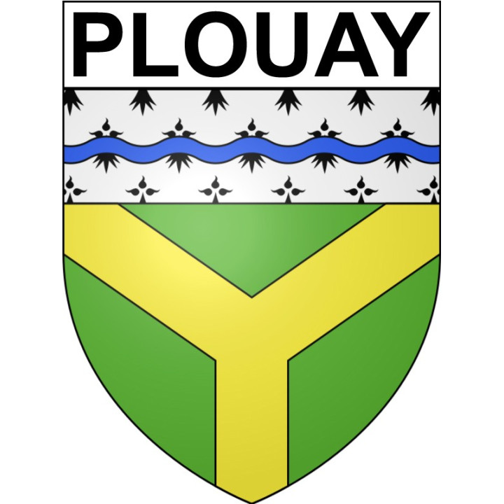 Plouay Sticker wappen, gelsenkirchen, augsburg, klebender aufkleber