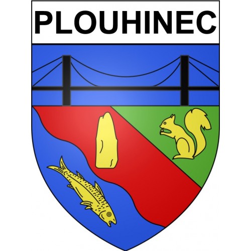 Plouhinec 56 ville Stickers blason autocollant adhésif