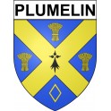 Pegatinas escudo de armas de Plumelin adhesivo de la etiqueta engomada