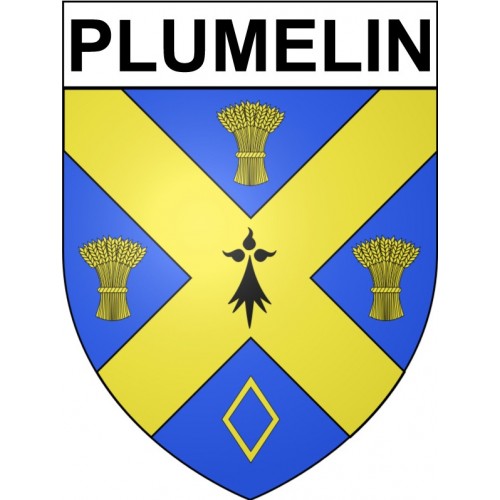 Plumelin 56 ville Stickers blason autocollant adhésif