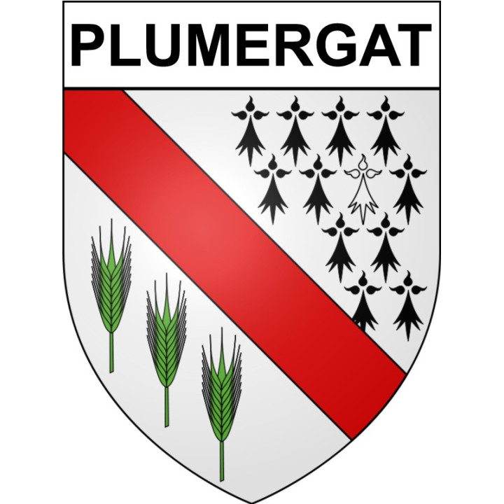 Plumergat 56 ville Stickers blason autocollant adhésif