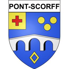 Pont-Scorff Sticker wappen, gelsenkirchen, augsburg, klebender aufkleber
