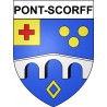 Stickers coat of arms Pont-Scorff adhesive sticker