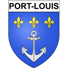 Pegatinas escudo de armas de Port-Louis adhesivo de la etiqueta engomada