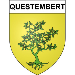 Questembert Sticker wappen, gelsenkirchen, augsburg, klebender aufkleber