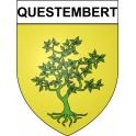 Pegatinas escudo de armas de Questembert adhesivo de la etiqueta engomada