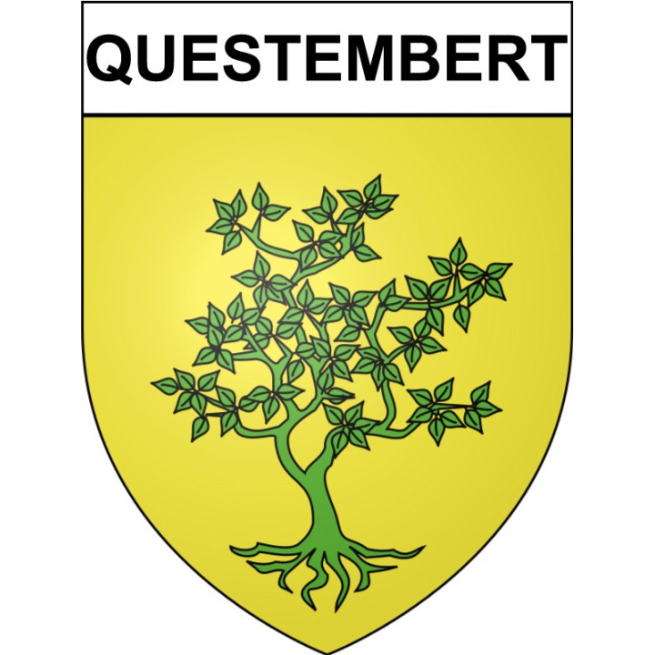 Questembert Sticker wappen, gelsenkirchen, augsburg, klebender aufkleber
