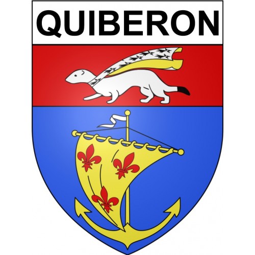 Quiberon 56 ville Stickers blason autocollant adhésif