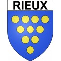 Pegatinas escudo de armas de Rieux adhesivo de la etiqueta engomada