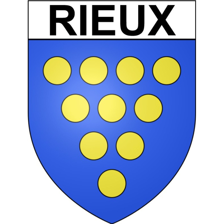 Stickers coat of arms Rieux adhesive sticker