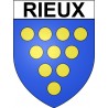 Rieux Sticker wappen, gelsenkirchen, augsburg, klebender aufkleber
